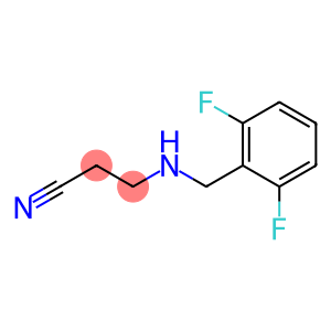 3-{[(2,6-difluorophenyl)methyl]amino}propanenitrile