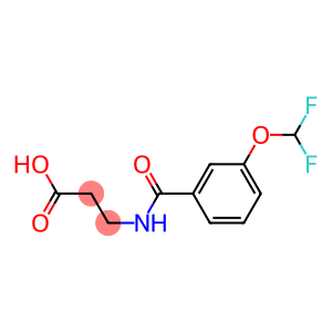 3-{[3-(difluoromethoxy)phenyl]formamido}propanoic acid