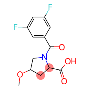 1-(3,5-difluorobenzoyl)-4-methoxypyrrolidine-2-carboxylic acid
