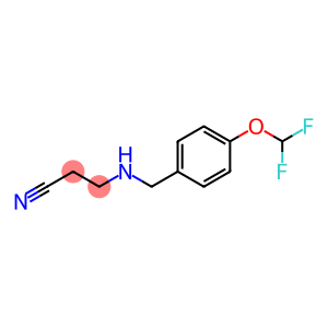 3-({[4-(difluoromethoxy)phenyl]methyl}amino)propanenitrile