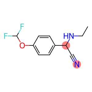 2-[4-(difluoromethoxy)phenyl]-2-(ethylamino)acetonitrile