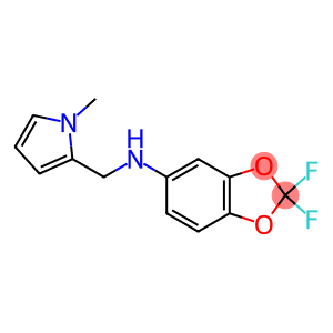 2,2-difluoro-N-[(1-methyl-1H-pyrrol-2-yl)methyl]-2H-1,3-benzodioxol-5-amine