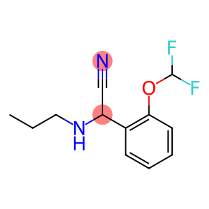 2-[2-(difluoromethoxy)phenyl]-2-(propylamino)acetonitrile