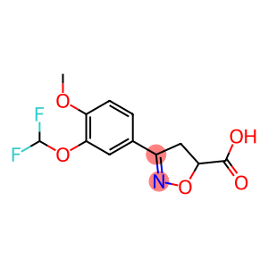 3-[3-(difluoromethoxy)-4-methoxyphenyl]-4,5-dihydro-1,2-oxazole-5-carboxylic acid