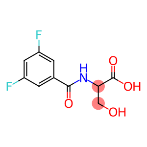2-[(3,5-difluorophenyl)formamido]-3-hydroxypropanoic acid