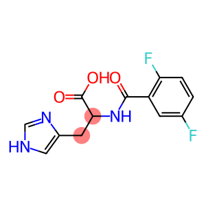 2-[(2,5-difluorobenzoyl)amino]-3-(1H-imidazol-4-yl)propanoic acid