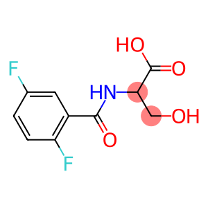 2-[(2,5-difluorobenzoyl)amino]-3-hydroxypropanoic acid