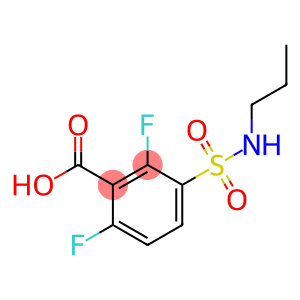 2,6-difluoro-3-(propylsulfamoyl)benzoic acid