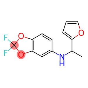 2,2-difluoro-N-[1-(furan-2-yl)ethyl]-2H-1,3-benzodioxol-5-amine