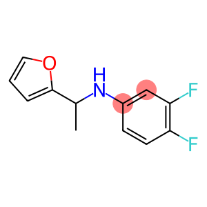 3,4-difluoro-N-[1-(furan-2-yl)ethyl]aniline