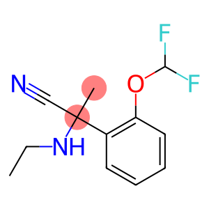 2-[2-(difluoromethoxy)phenyl]-2-(ethylamino)propanenitrile