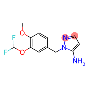 1-[3-(difluoromethoxy)-4-methoxybenzyl]-1H-pyrazol-5-amine