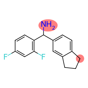 (2,4-difluorophenyl)(2,3-dihydro-1H-inden-5-yl)methanamine