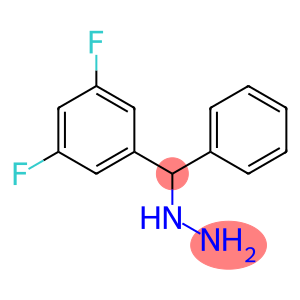 1-((3,5-difluorophenyl)(phenyl)methyl)hydrazine