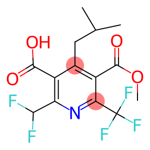 2-(DIFLUOROMETHYL)-4-(2-METHYLPROPYL)-6-(TRIFLUOROMETHYL)-3,5-PYRIDINEDICARBOXYLIC ACID, 5-METHYL ESTER