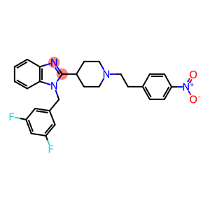 1-(3,5-DIFLUORO-BENZYL)-2-(1-[2-(4-NITRO-PHENYL)-ETHYL]-PIPERIDIN-4-YL)-1H-BENZOIMIDAZOL