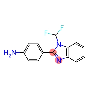 4-[1-(DIFLUOROMETHYL)-1H-BENZIMIDAZOL-2-YL]ANILINE