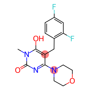 5-(2,4-DIFLUOROBENZYL)-6-HYDROXY-1-METHYL-4-MORPHOLIN-4-YLPYRIMIDIN-2(1H)-ONE