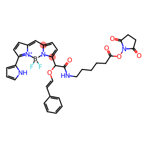 6-(((4,4-DIFLUORO-5-(2-PYRROLYL)-4-BORA-3A, 4A-DIAZA-S-INDACENE-3-YL)STYRYLOXY) ACETYL)AMINOHEXANOIC ACID, SUCCINIMIDYL ESTER