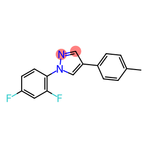 1-(2,4-DIFLUOROPHENYL)-4-(4-METHYLPHENYL)-1H-PYRAZOLE