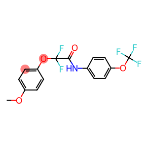 2,2-DIFLUORO-2-(4-METHOXYPHENOXY)-N-[4-(TRIFLUOROMETHOXY)PHENYL]ACETAMIDE