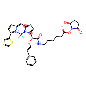 6-(((4,4-DIFLUORO-5-(2-THIENYL)-4-BORA-3A, 4A-DIAZA-S-INDACENE-3-YL)STYRYLOXY) ACETYL)AMINOHEXANOIC ACID, SUCCINIMIDYL ESTER