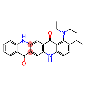 1-(Diethylamino)-2-ethyl-5,12-dihydroquino[2,3-b]acridine-7,14-dione