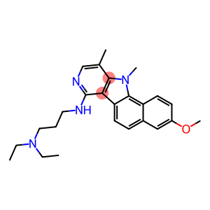 7-(3-Diethylaminopropylamino)-10,11-dimethyl-3-methoxy-11H-benzo[g]pyrido[4,3-b]indole