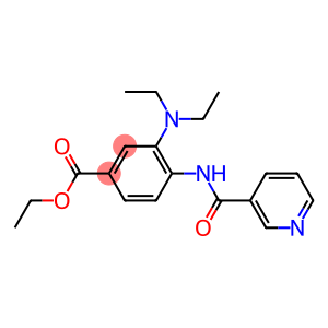 3-Diethylamino-4-[(3-pyridinylcarbonyl)amino]benzoic acid ethyl ester