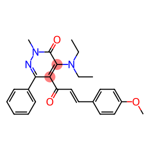 4-(Diethylamino)-5-[1-oxo-3-(4-methoxyphenyl)-2-propenyl]-2-methyl-6-phenylpyridazin-3(2H)-one