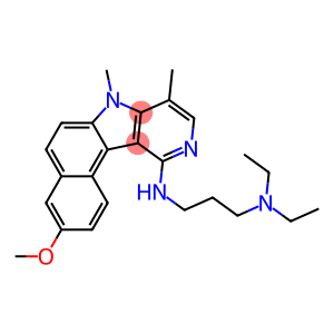 11-(3-Diethylaminopropylamino)-7,8-dimethyl-3-methoxy-7H-benzo[e]pyrido[4,3-b]indole