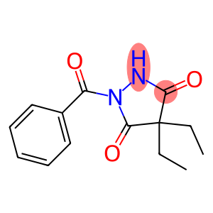 4,4-Diethyl-1-benzoyl-3,5-pyrazolidinedione