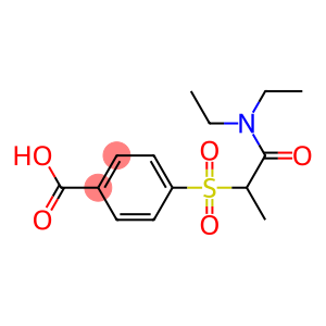 4-{[1-(diethylcarbamoyl)ethane]sulfonyl}benzoic acid