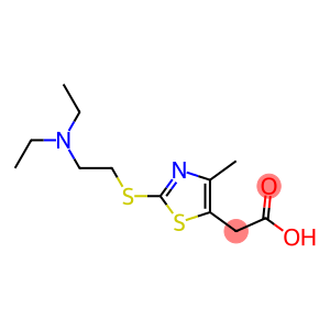 2-(2-{[2-(diethylamino)ethyl]sulfanyl}-4-methyl-1,3-thiazol-5-yl)acetic acid