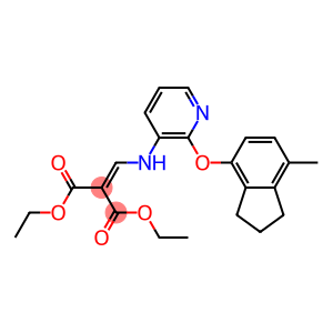 diethyl 2-[({2-[(7-methyl-2,3-dihydro-1H-inden-4-yl)oxy]-3-pyridyl}amino)methylidene]malonate