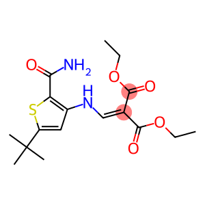 diethyl 2-({[2-(aminocarbonyl)-5-(tert-butyl)-3-thienyl]amino}methylidene)malonate