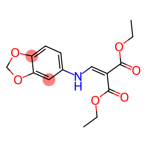 DIETHYL 2-((BENZO[3,4-D]1,3-DIOXOLAN-5-YLAMINO)METHYLENE)PROPANE-1,3-DIOATE