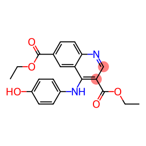 diethyl 4-(4-hydroxyanilino)-3,6-quinolinedicarboxylate