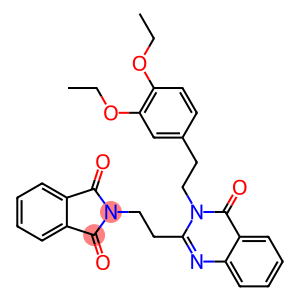 2-(2-{3-[2-(3,4-diethoxyphenyl)ethyl]-4-oxo-3,4-dihydro-2-quinazolinyl}ethyl)-1H-isoindole-1,3(2H)-dione