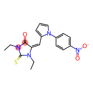 1,3-diethyl-5-[(1-{4-nitrophenyl}-1H-pyrrol-2-yl)methylene]-2-thioxo-4-imidazolidinone