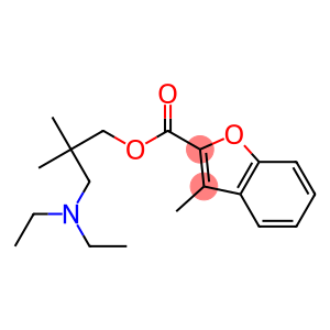 3-(diethylamino)-2,2-dimethylpropyl 3-methyl-1-benzofuran-2-carboxylate