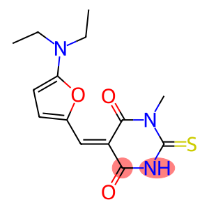 5-{[5-(diethylamino)-2-furyl]methylene}-1-methyl-2-thioxodihydro-4,6(1H,5H)-pyrimidinedione