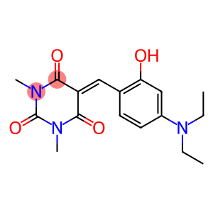 5-[4-(diethylamino)-2-hydroxybenzylidene]-1,3-dimethyl-2,4,6(1H,3H,5H)-pyrimidinetrione