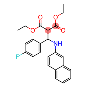 diethyl 2-[(4-fluorophenyl)(2-naphthylamino)methyl]malonate