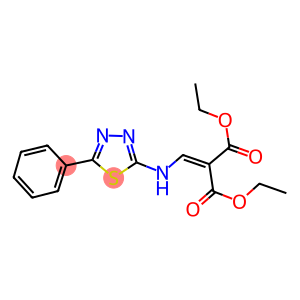 DIETHYL {[(5-PHENYL-1,3,4-THIADIAZOL-2-YL)AMINO]METHYLENE}MALONATE