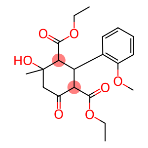 DIETHYL 4-HYDROXY-2-(2-METHOXYPHENYL)-4-METHYL-6-OXO-1,3-CYCLOHEXANEDICARBOXYLATE