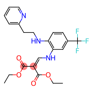 diethyl 2-{[2-{[2-(2-pyridyl)ethyl]amino}-5-(trifluoromethyl)anilino]methylidene}malonate