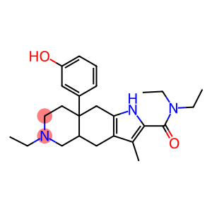 2-((diethylamino)carbonyl)-6-ethyl-8a-(3-hydroxyphenyl)-3-methyl-4,4a,5,6,7,8,8a,9-octahydro-1H-pyrrolo(2,3-g)isoquinoline