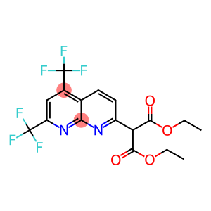 DIETHYL 2-[5,7-BIS(TRIFLUOROMETHYL)[1,8]NAPHTHYRIDIN-2-YL]MALONATE