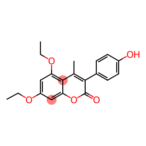 5,7-DIETHOXY-3-(4'-HYDROXYPHENYL)-4-METHYL COUMARIN